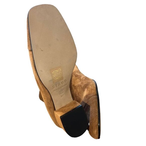 REVOLVE STAUD AIMEE SHORT BOOT TAN SUEDE LEATHER Size 37 NWOT - Picture 13 of 13